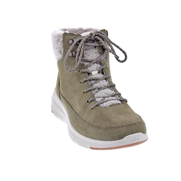 Botines Skechers zapatos Mujer modelo Onthego Verde Cremallera