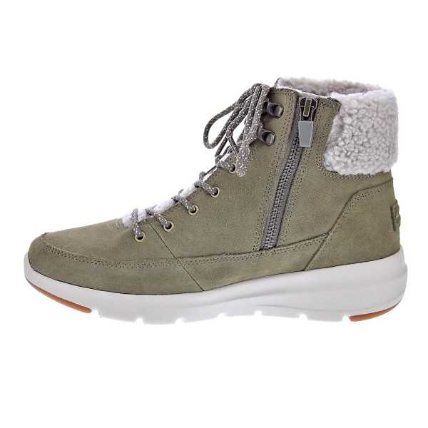 Botines Skechers zapatos Mujer modelo Onthego Verde Cremallera