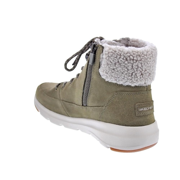 Botines Skechers zapatos Mujer modelo Onthego Verde Cremallera