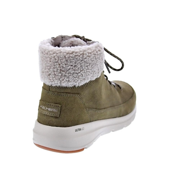 Botines Skechers zapatos Mujer modelo Onthego Verde Cremallera