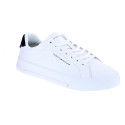 Zapatillas Tommy Hilfiger zapatos Hombre modelo Th Court Lth Blanco Cordón