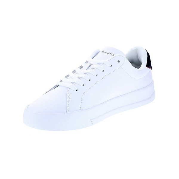 Zapatillas Tommy Hilfiger zapatos Hombre modelo Th Court Lth Blanco Cordón
