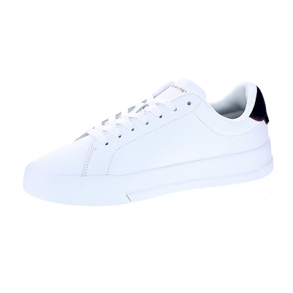 Zapatillas Tommy Hilfiger zapatos Hombre modelo Th Court Lth Blanco Cordón