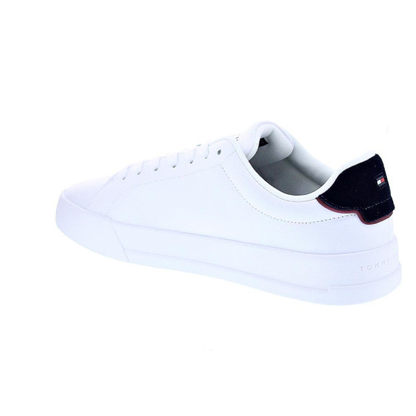 Zapatillas Tommy Hilfiger zapatos Hombre modelo Th Court Lth Blanco Cordón