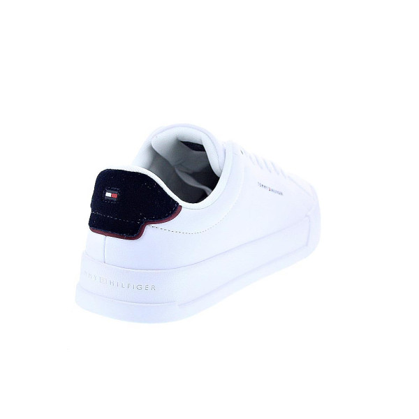 Zapatillas Tommy Hilfiger zapatos Hombre modelo Th Court Lth Blanco Cordón