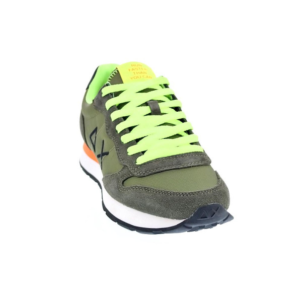Zapatillas Sun68 AX zapatos Hombre modelo Tom Fluo Verde Cordón