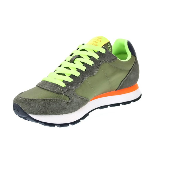 Zapatillas Sun68 AX zapatos Hombre modelo Tom Fluo Verde Cordón