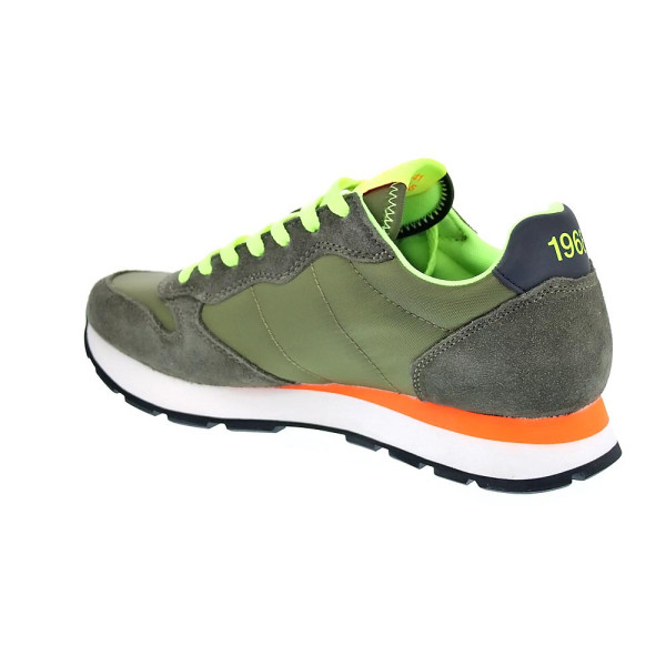 Zapatillas Sun68 AX zapatos Hombre modelo Tom Fluo Verde Cordón