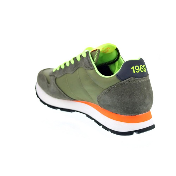 Zapatillas Sun68 AX zapatos Hombre modelo Tom Fluo Verde Cordón