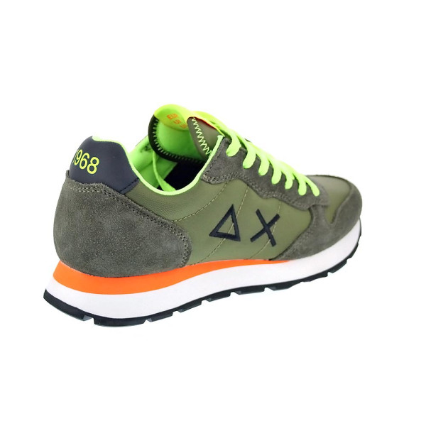 Zapatillas Sun68 AX zapatos Hombre modelo Tom Fluo Verde Cordón