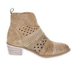 Botines Alpe zapatos Mujer modelo 5391 Beige Cremallera