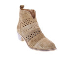 Botines Alpe zapatos Mujer modelo 5391 Beige Cremallera