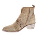 Botines Alpe zapatos Mujer modelo 5391 Beige Cremallera