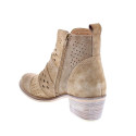 Botines Alpe zapatos Mujer modelo 5391 Beige Cremallera