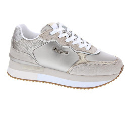 Zapatillas Pepe Jeans zapatos Mujer modelo Rusper Oro Cordón 2