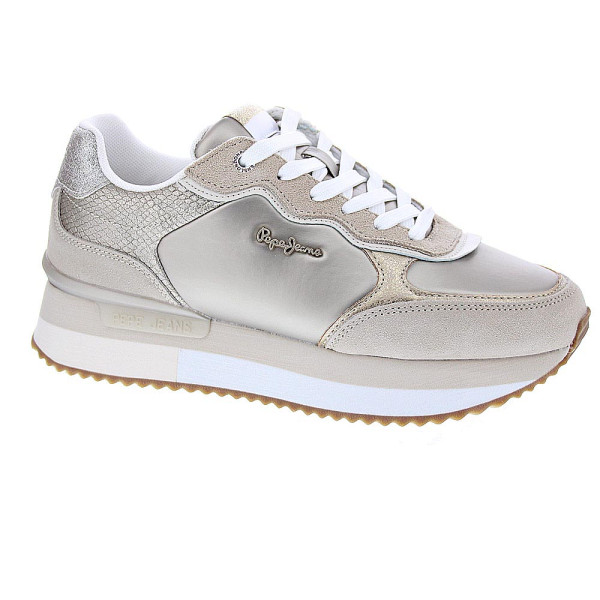 Zapatillas Pepe Jeans zapatos Mujer modelo Rusper Oro Cordón