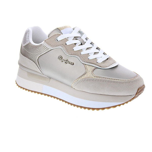 Zapatillas Pepe Jeans zapatos Mujer modelo Rusper Oro Cordón
