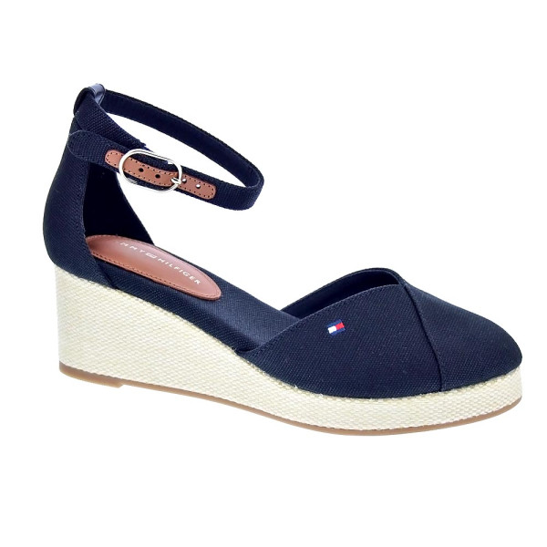 Alpargatas Tommy Hilfiger zapatos Mujer modelo Flag Closed Negro Hebilla