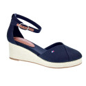Alpargatas Tommy Hilfiger zapatos Mujer modelo Flag Closed Negro Hebilla
