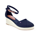Alpargatas Tommy Hilfiger zapatos Mujer modelo Flag Closed Negro Hebilla