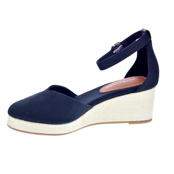 Alpargatas Tommy Hilfiger zapatos Mujer modelo Flag Closed Negro Hebilla