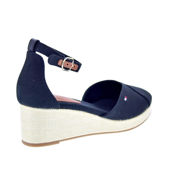 Alpargatas Tommy Hilfiger zapatos Mujer modelo Flag Closed Negro Hebilla