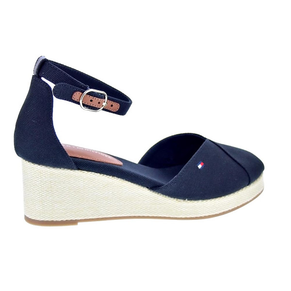 Alpargatas Tommy Hilfiger zapatos Mujer modelo Flag Closed Negro Hebilla