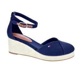 Alpargatas Tommy Hilfiger zapatos Mujer modelo Flag Closed Azul Hebilla 2