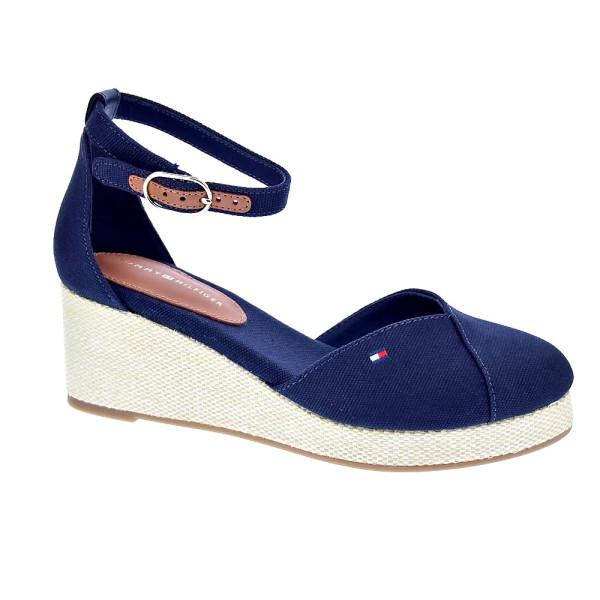 Alpargatas Tommy Hilfiger zapatos Mujer modelo Flag Closed Azul Hebilla