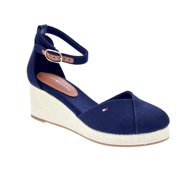 Alpargatas Tommy Hilfiger zapatos Mujer modelo Flag Closed Azul Hebilla