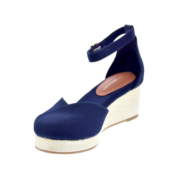 Alpargatas Tommy Hilfiger zapatos Mujer modelo Flag Closed Azul Hebilla