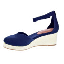 Alpargatas Tommy Hilfiger zapatos Mujer modelo Flag Closed Azul Hebilla