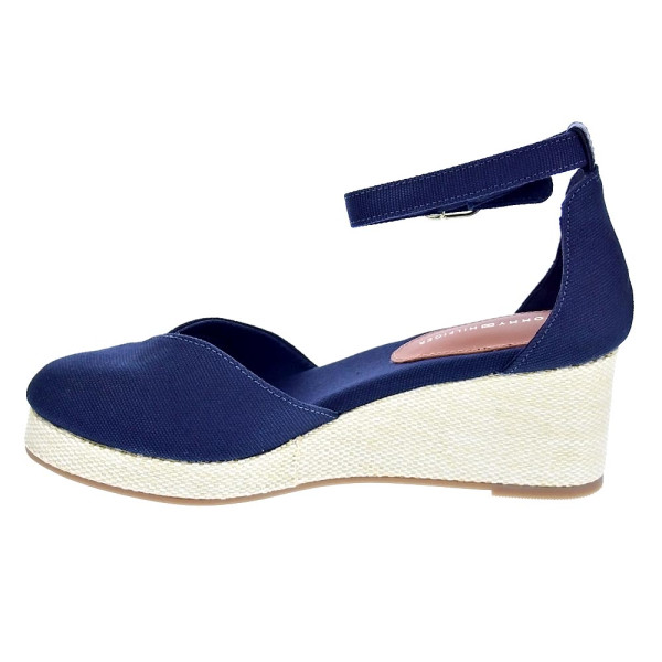 Alpargatas Tommy Hilfiger zapatos Mujer modelo Flag Closed Azul Hebilla