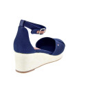 Alpargatas Tommy Hilfiger zapatos Mujer modelo Flag Closed Azul Hebilla