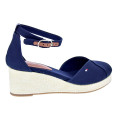 Alpargatas Tommy Hilfiger zapatos Mujer modelo Flag Closed Azul Hebilla