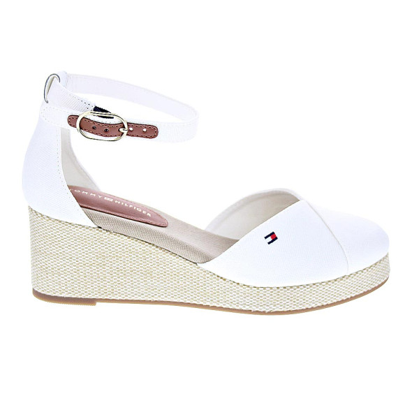 Alpargatas Tommy Hilfiger zapatos Mujer modelo Flag Closed Blanco Hebilla