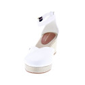 Alpargatas Tommy Hilfiger zapatos Mujer modelo Flag Closed Blanco Hebilla