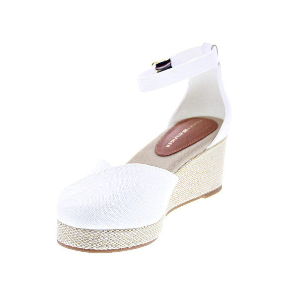Alpargatas Tommy Hilfiger zapatos Mujer modelo Flag Closed Blanco Hebilla