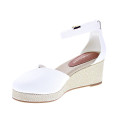 Alpargatas Tommy Hilfiger zapatos Mujer modelo Flag Closed Blanco Hebilla