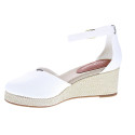 Alpargatas Tommy Hilfiger zapatos Mujer modelo Flag Closed Blanco Hebilla