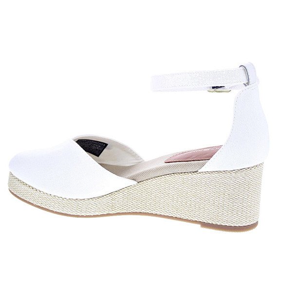 Alpargatas Tommy Hilfiger zapatos Mujer modelo Flag Closed Blanco Hebilla
