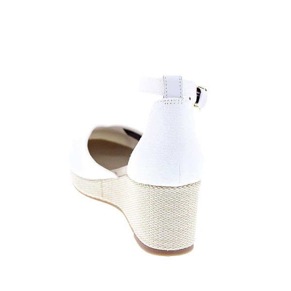 Alpargatas Tommy Hilfiger zapatos Mujer modelo Flag Closed Blanco Hebilla