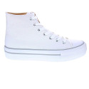 Zapatillas botas Mtng zapatos Mujer modelo Canvas Blanco 