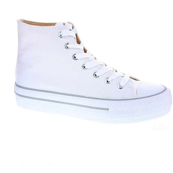 Zapatillas botas Mtng zapatos Mujer modelo Canvas Blanco 