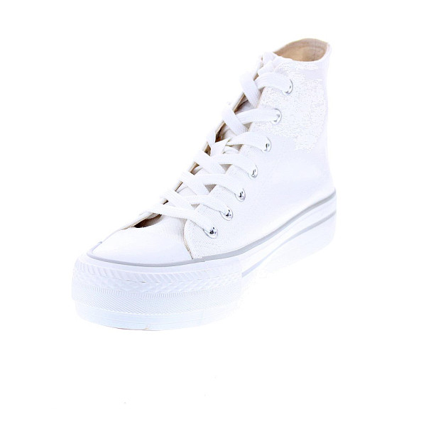 Zapatillas botas Mtng zapatos Mujer modelo Canvas Blanco 