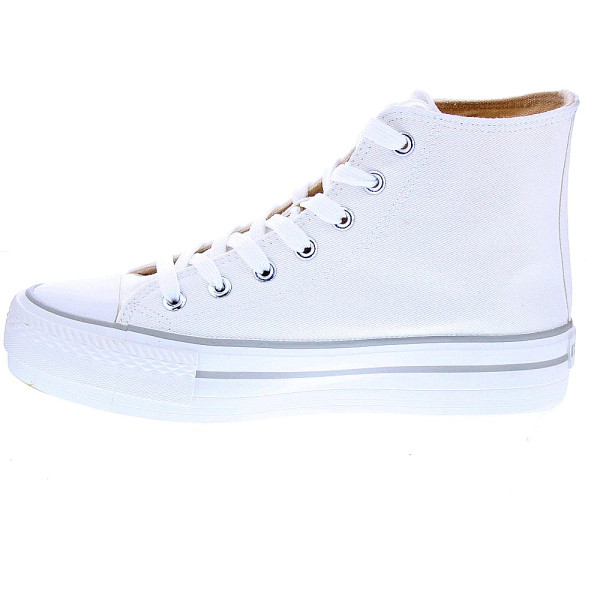 Zapatillas botas Mtng zapatos Mujer modelo Canvas Blanco 