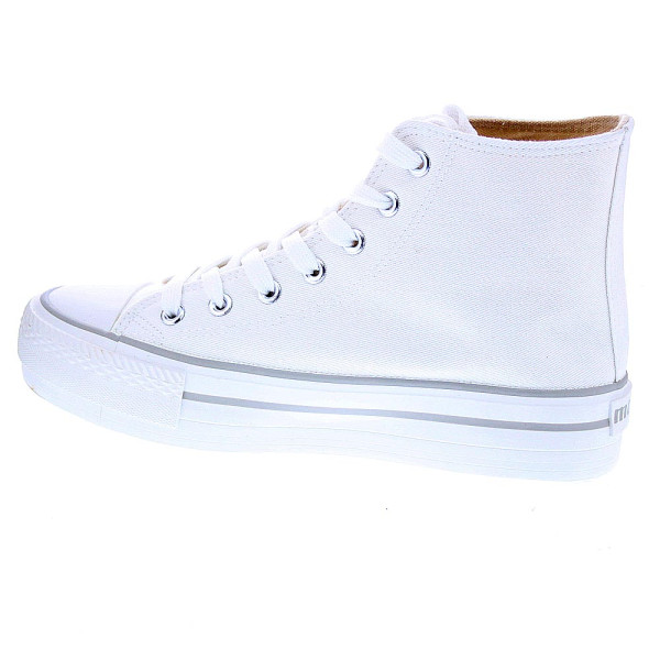 Zapatillas botas Mtng zapatos Mujer modelo Canvas Blanco 