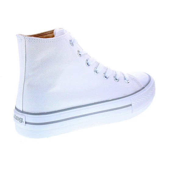 Zapatillas botas Mtng zapatos Mujer modelo Canvas Blanco 