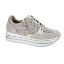 Zapatillas Imac zapatos Mujer modelo 756961 Beige Cordón