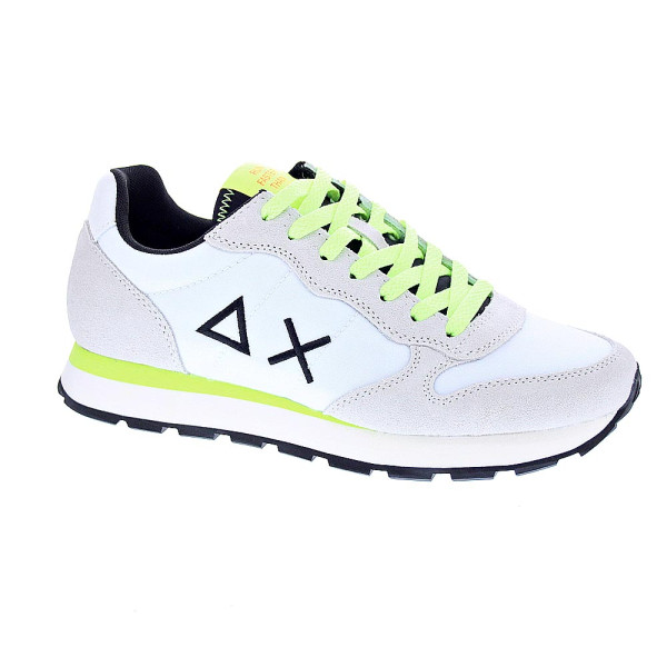 Zapatillas Sun68 AX zapatos Hombre modelo Tom Fluo Blanco Cordón